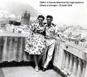 Oran - Une Parisienne en vacances - 29 Aout 1959